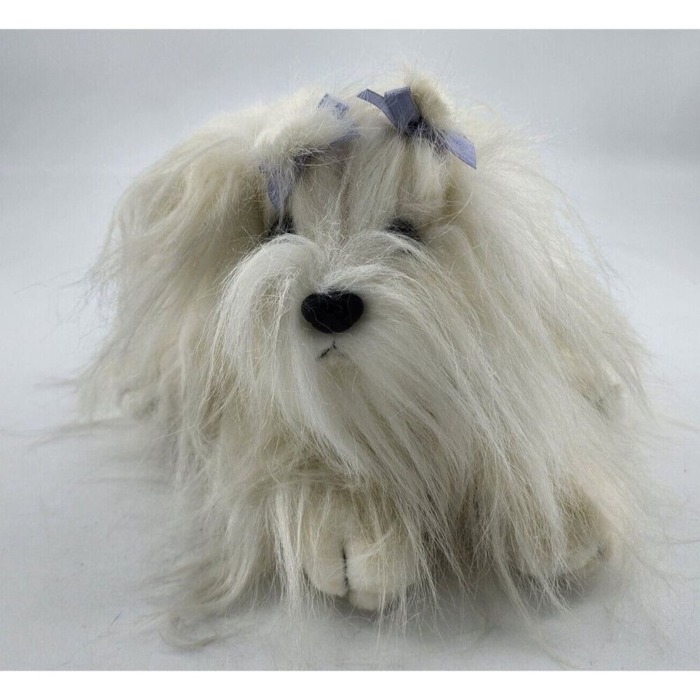 Animal Alley Maltese Puppy Dog Bichon Frise Maltipoo White Plush Stuffed Toy